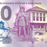 0 € vychodoslovenske muzeum 2018-1 zero euro banknote slovakia stamp