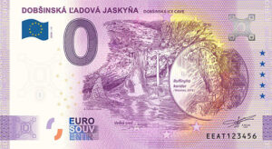 0 eur souvenir Dobšinská ľadová jaskyňa 2026-11 slovenska bankovka