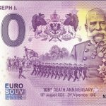 0 euro banknotes souvenir Franz Joseph I. 2021-1 zerosouvenir austria