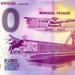 0 euro banknotes souvenir Pegasus Bridge 2020-2 zero euro