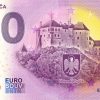 0 euro bankovka hrad lupca 2020-1 zero euro souvenir slovensko anniversary