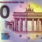 0 euro berlin – brandenburger tor 2021-1 zeroeuro banknote schein germany