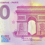 0 euro souvenir Arc de Triomphe – Paris 2020-2 Anniversary zeroeuro banknote france