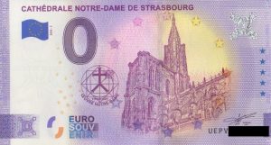 0 euro souvenir Cathédrale Notre-Dame de Strasbourg 2020-2 zeroeuro banknotes france