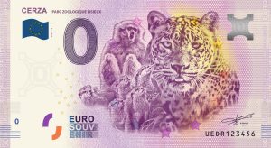 0 euro souvenir Cerza 2020-6 parc zoologique lisieux france banknote
