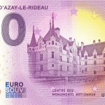 0 euro souvenir Chateau D´Azay-le-Rideau 2021-2 zeroeuro banknotes france