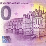 0 euro souvenir Chateau de Chenonceau 2022-3 banknotes france