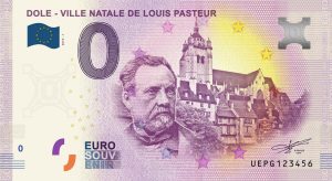 0 euro souvenir Dole – Ville Natale de Louis Pasteur 2019-1 baknote france