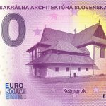 0 euro souvenir Drevená sakrálna architektúra Slovenska 2021-3 zeroeuro bankovka slovensko