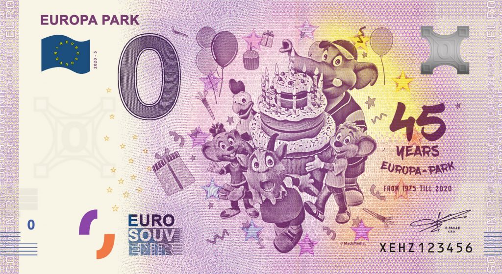 Europa Park 20205 0 Euro Souvenir 2020, Nemecko