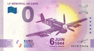 0 euro souvenir Le Mémorial de Caen 2022-7 banknotes france