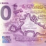0 euro souvenir Liptovská Mara 2021-1 zeroeuro bankovka slovensko