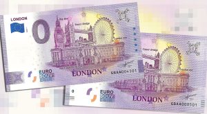 0 euro souvenir London 2020-1 anniversary england great britain banknotes schein billet set