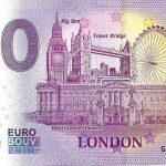 0 euro souvenir London 2020-1 england banknotes schein billet