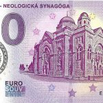 0 euro souvenir Lučenec - Neologická Synagóga 2019-1 pečiatka zero euro bankovka
