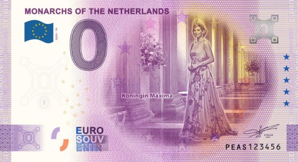 0 euro souvenir Monarchs of the Netherlands 2020-10 ND