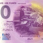 0 euro souvenir Musée Louis De Funes 2021-3 Anniversary france banknote