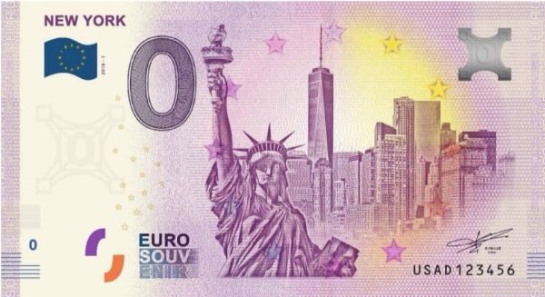 0 euro souvenir New York 2019-1