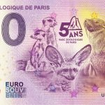 0 euro souvenir Parc Zoologique de Paris 2019-4 france banknote billet