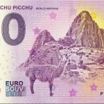 0 euro souvenir Peru – Machu Picchu 2019-1 world heritage
