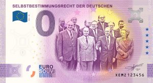 0 euro souvenir Selbstbestimmungsrecht der Deutschen 2021-40 zeroeuro schein germany banknote