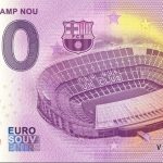 0 euro souvenir Spotify Camp Nou 2023-2 spain fc barcelona banknote