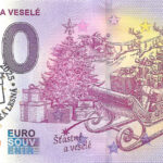 0 euro souvenir Šťastné a veselé 2025-7 pečiatka RL4 bankovka slovensko
