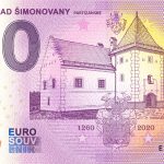 0 euro souvenir Vodný hrad Šimonovany 2020-2 zeroeuro bankovka slovensko