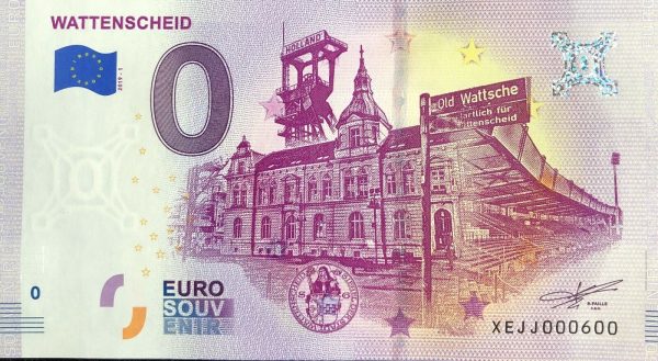 0 euro souvenir Wattenscheid 2019-1 schein germany