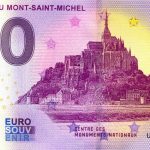 0 euro souvenir abbaye du Mont-Saint-Michel 2020-3 Anniversary zero euro france