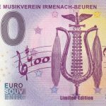 0 euro souvenir banknote 100 Jahre Musikverein Irmenach Beuren 2020-1 germany schein