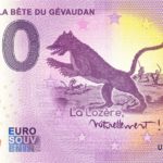 0 euro souvenir banknotes Lozère – La bête du Gévaudan 2022-1 france