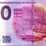 0 euro souvenir banknotes Musée Océanographique de Monaco 2016-2