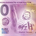 0 euro souvenir bankovka 45 let ceskoslovenskym kosmonautem 2021-1 remek