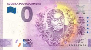 0 euro souvenir ludmila podjavorinska 2022-5 bankovka slovensko