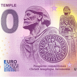 0 euro souvenir ordre du temple 2020-5 banknote france billet