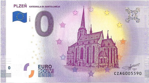 0 euro souvenir plzen 2019-1 czech republic banknote