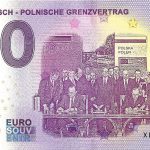 0 euro souvenir schein Der Deutsch – Polnische Grenzvertrag 2020-17 ND zero euro banknote germany