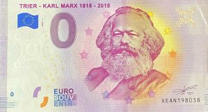 0 euro souvenir schein Trier – Karl Marx 1818-2018 2020-1 0 euro bankovky nemecko