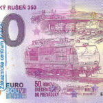 0 euro souvenir slovensko Elektrický rušeň 350 2024-3 pečiatka 1