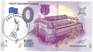 0 euro souvenir slovensko Hrad Červený kameň 2019-2 slovakia banknote peciatka