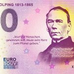 0 eurove bankovky nemecko Adolph Kolping 1813-1865 2020-1 0 euro souvenir schein
