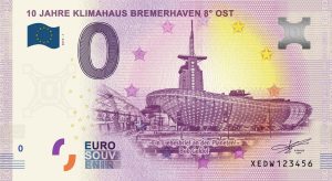 10 Jahre Klimahaus Bremerhaven 8° OST 2019-1 0 euro souvenir slovensko