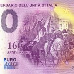 160° Anniversario Dell´Unitá D´Italia 2021-1 zeroeuro souvenir banknotes italy