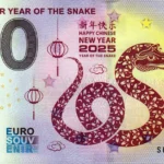 2025 Lunar Year of the Snake 2024-1 0 euro souvenir banknotes italy