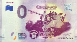 2éme D.B. 2019-2 0 euro souvenir la division glorieuse du general leclerc