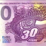30. Final Wielkiej Orkiestry Swiatecznej Pomocy 2022-1 0 euro souvenir banknotes poland