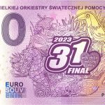 31. Final Wielkej Orkiestry Swiatecznej pomocy 2022-2 0 euro souvenir poland banknotes