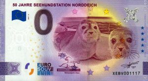 50 Jahre Seehundstation Norddeich 2021-2 0 euro souvenir schein germany