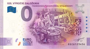 525. výročie založenia thurzovsko-fuggerovskej spolocnosti 2020-1 0 eurove bankovky slovensko nd
